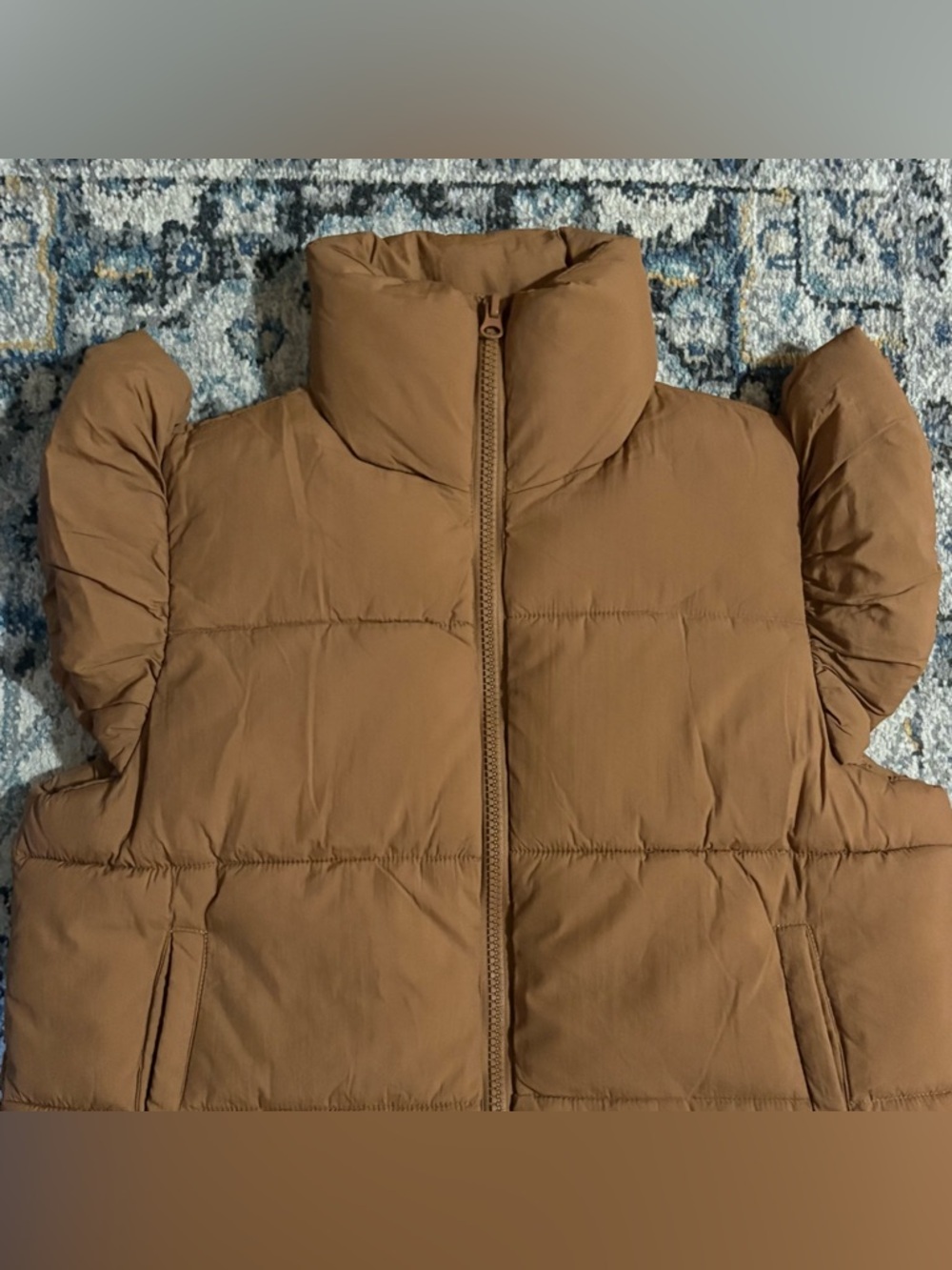 Simply Southern Puffer Vest Womens M/L Quilted Full Zip Collared Warm NWT - Picture 3 of 9